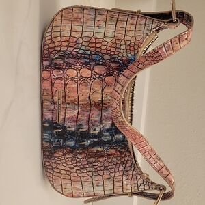 Brahmin Pastel Crocodile-Embossed Shoulder Bag